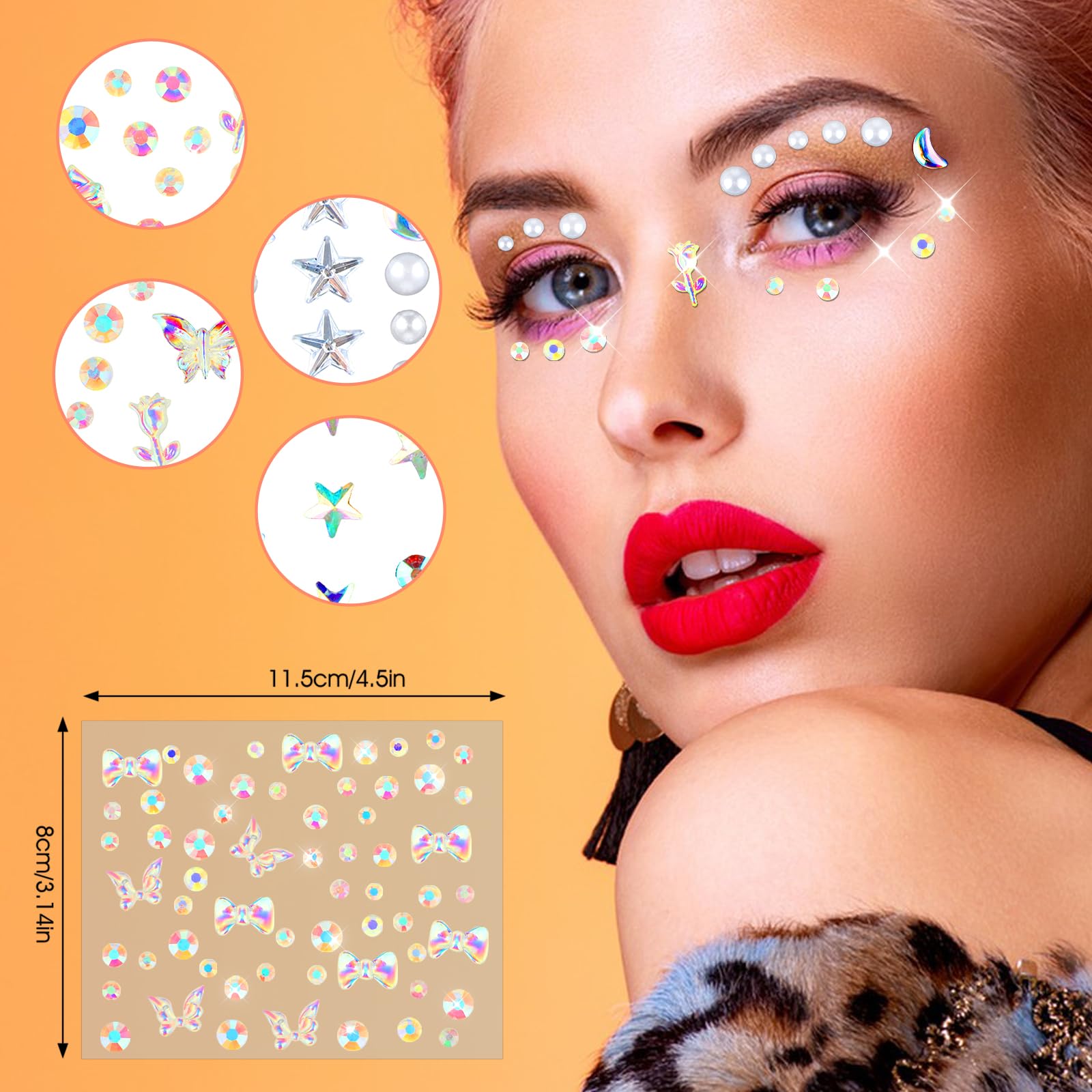 Strass Autoadesivi Per Bambini - 3440 Pezzi Gemme Cristallo 20 Colori E 3 Misure Per Decorazioni Fai Da Te - Foto 7