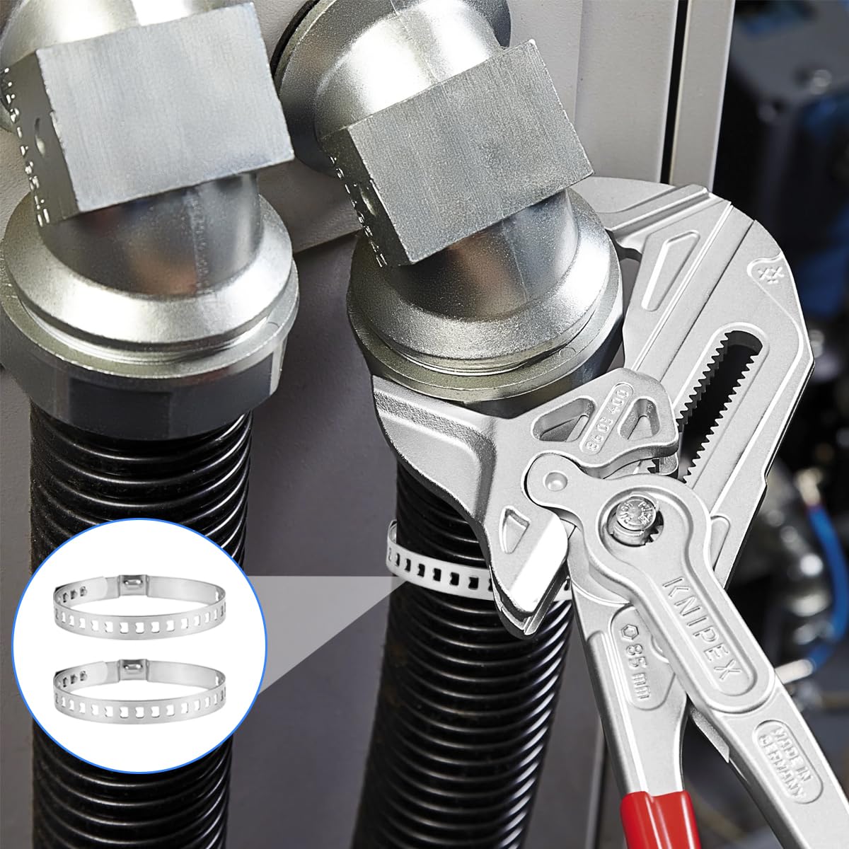 Fuelle Transmisión 90-120 Kit Réparation Soufflet Cardan Universel Avec  Cône Manometro Compresor