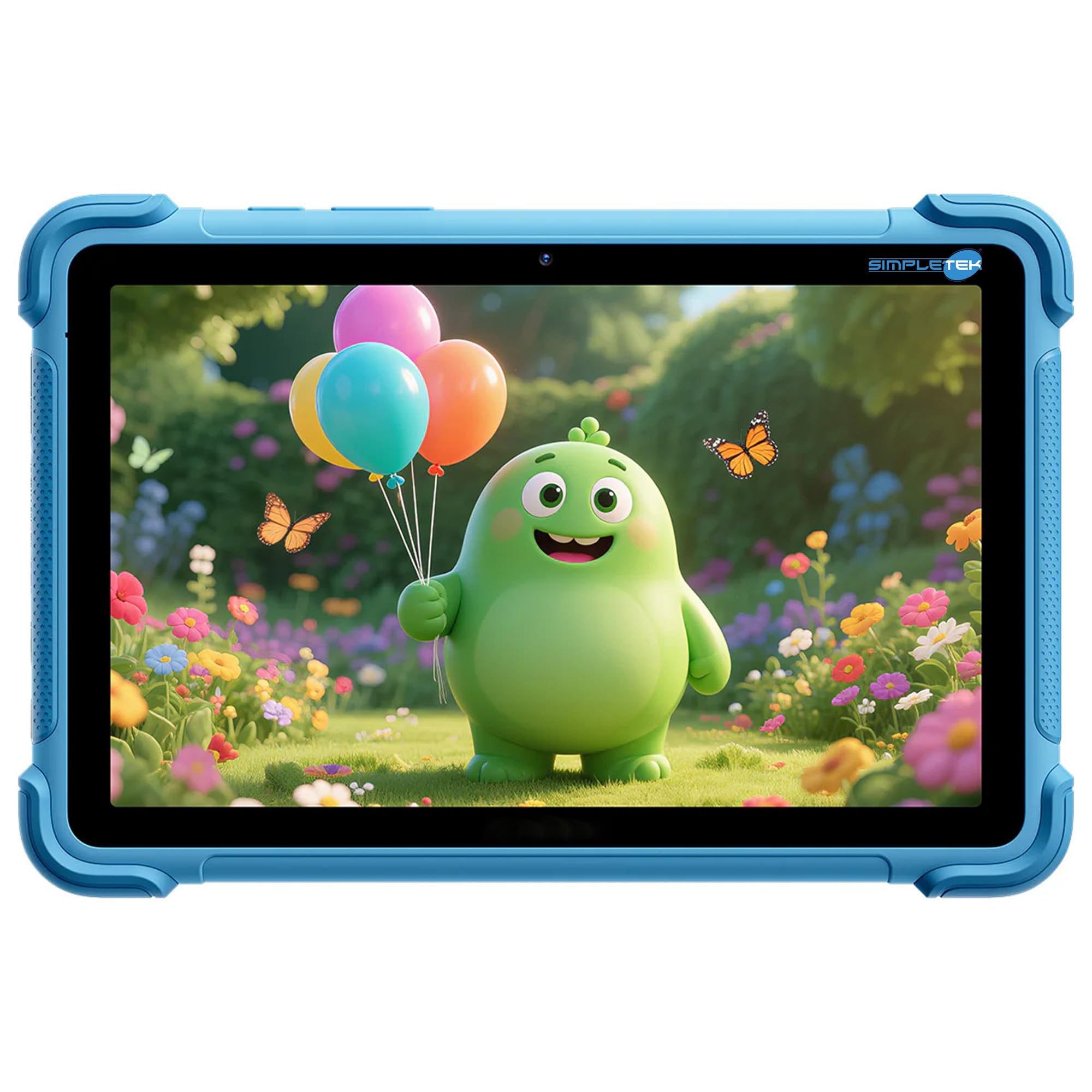 SIMPLETEK - Tablet per Bambini 8,68" - 64GB ROM - Fino a 16GB RAM (RAM Boost) - 5000mAh - Android 16 - Parental Control Avanzato - Blu