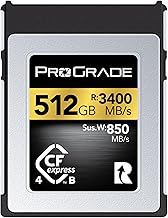 ProGrade Digital Tarjeta de memoria CFexpress 4.0 tipo B para cámaras | Optimizada para transferencia expresa de archivos y almacenamiento grande | Serie Gold de 512 GB