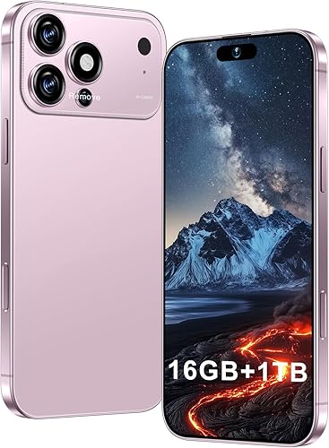 17 ProMa x Smartphone desbloqueado, pantalla HD de 6.99 pulgadas, teléfono 5G de 16+1 TB desbloqueado, 7000 mAh, cámara de zoom de 72+108 MP, botón