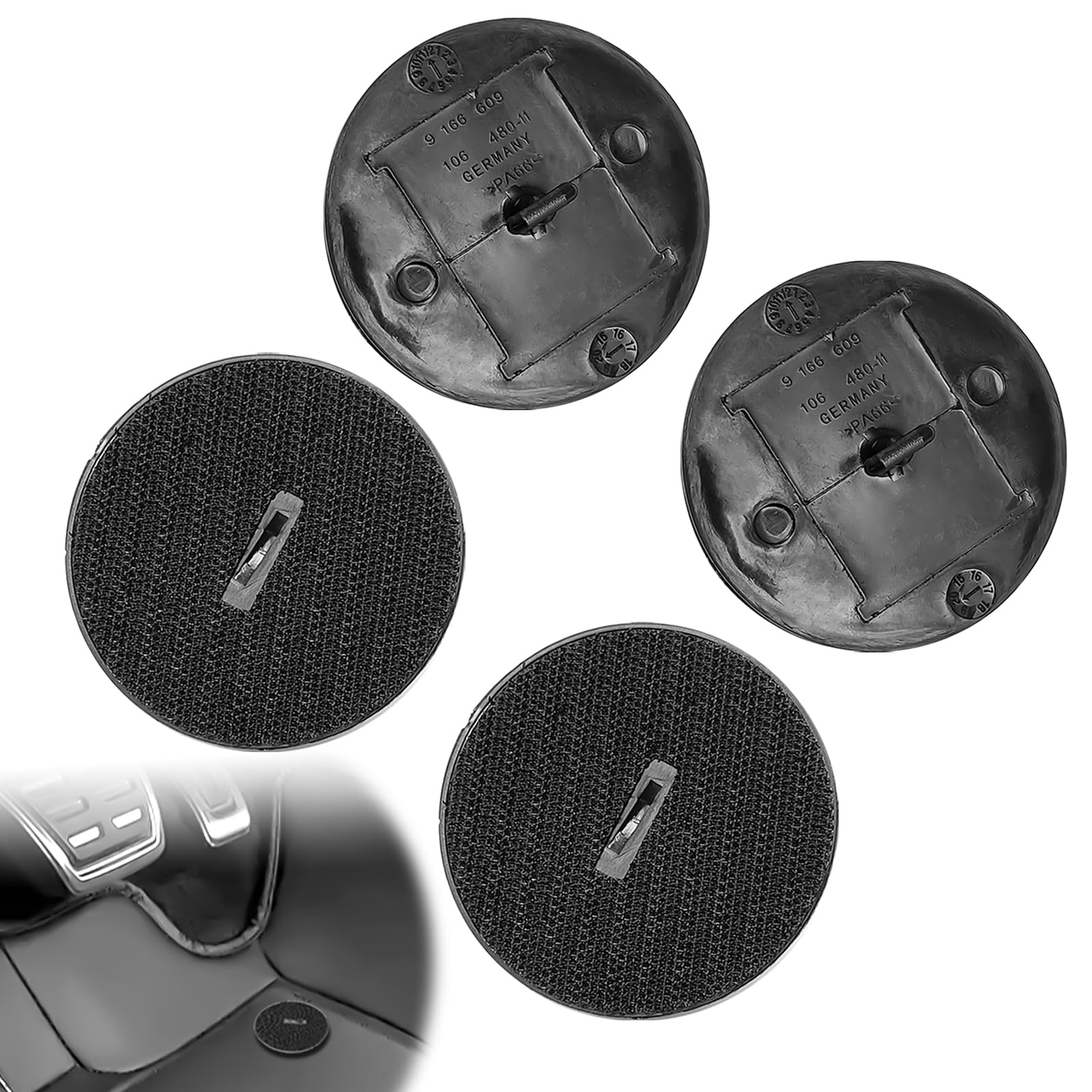 Photo 1 of Dunviku 4PCS Floor Mat Fastener, Car Floor Mat Clips Replacement for B M VV 1, 3, 5, 6, 7, X3, X4, X5, X6 series, Car Mat Clips/Fixings/Fasteners Floor Twist Lock T Shape Mini F10