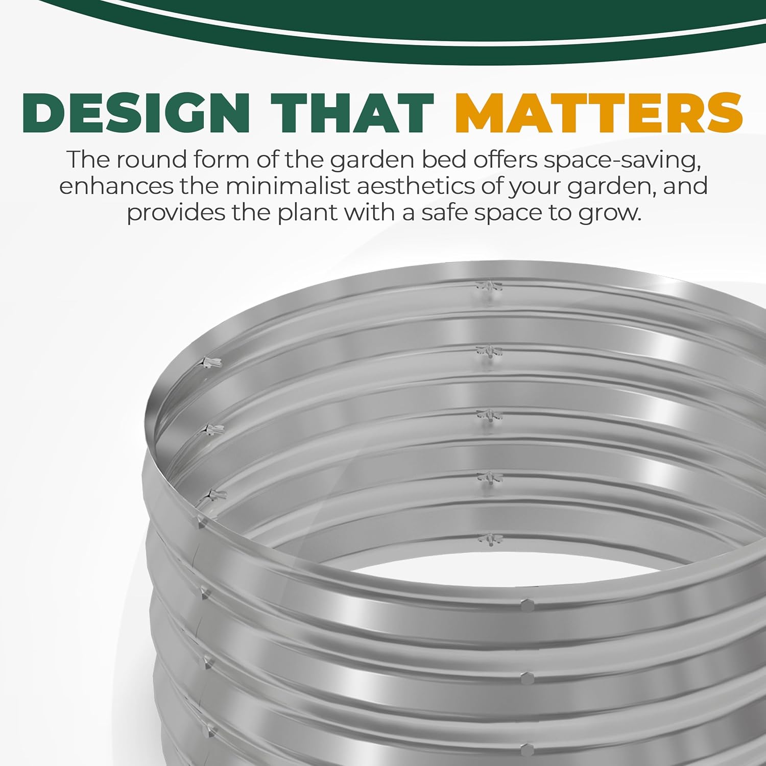 Utopia Home Galvanized Raised Garden Bed Kit 2x2x1 Ft, Planter Box Round Raised Garden Beds Outdoor, Easy Assembly Metal Raised Bed for Gardening Vegetables, Fruits, Flowers, Pack of 2, Silver