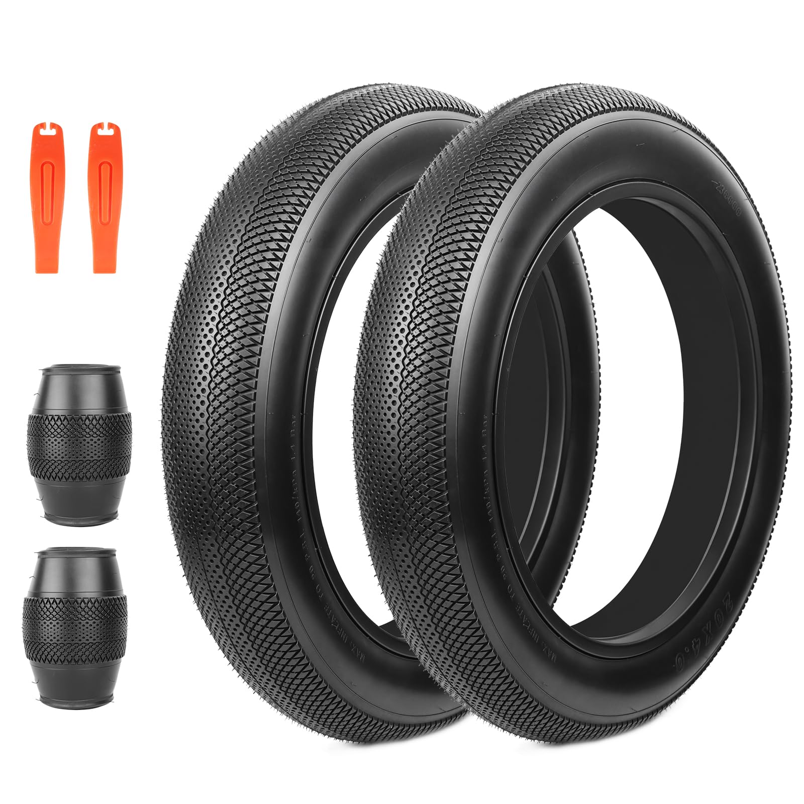 E Bike 20/26x4.0 Fat tire 20 x 4 Fat tire 20x4 Bike tire 1 Pack Heavy Duty High-Performance Wear-Resistant E-Bike Mountain Snow Bike Tire ,Fat Bike Tires,Brown Wall/White Wall/Black