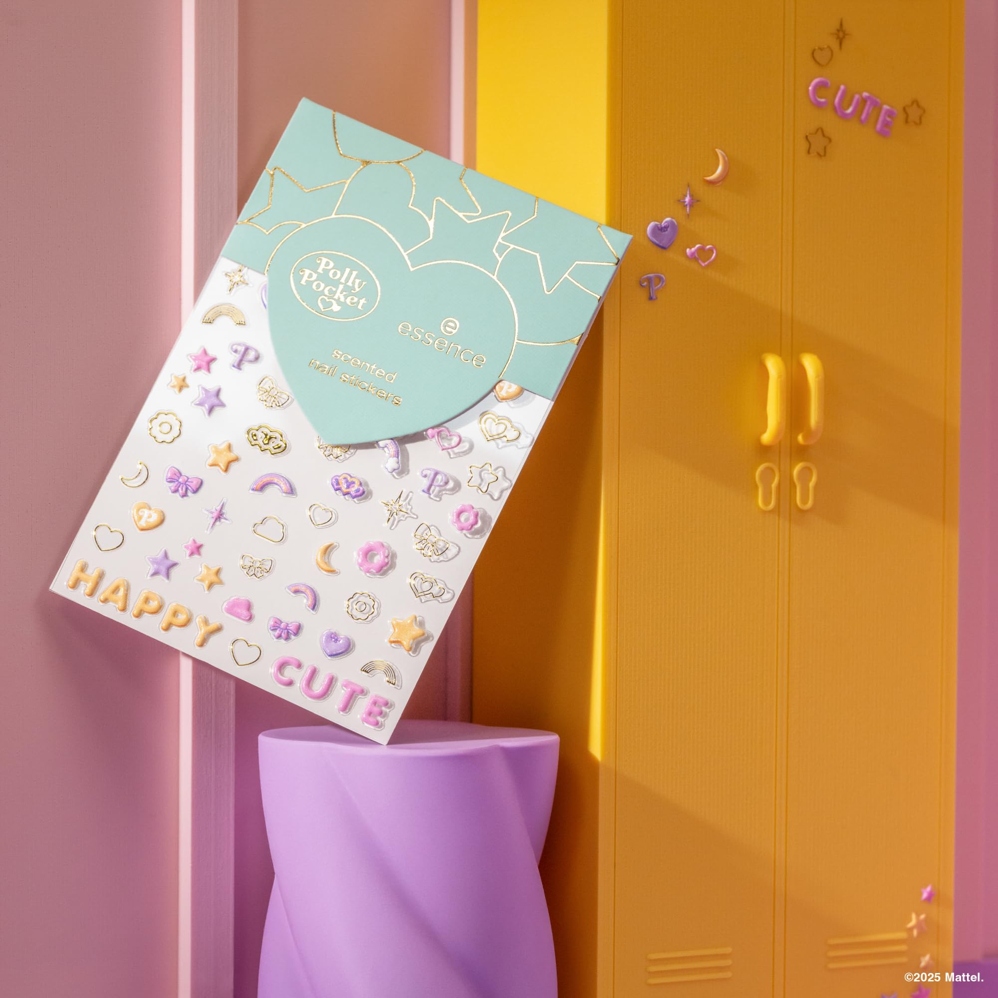 essence Zapachowe naklejki na paznokcie Polly Pocket scented nail stickers (70pcs)