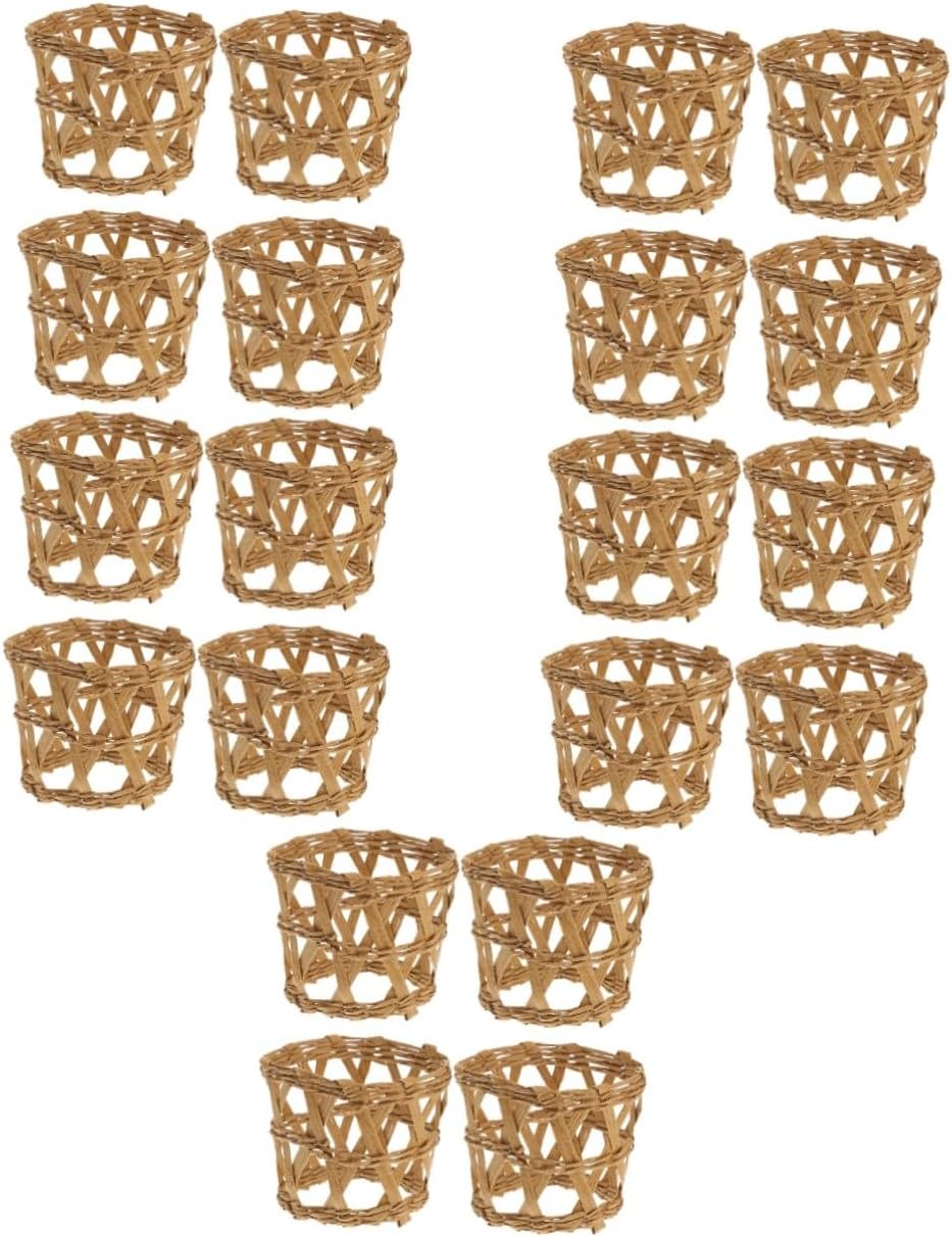 NOLITOY 20pcs Woven Cup Sleeves for Heat Resistance Decorative Bottle Covers for Home Garden Events Lightweight Practical Cup Holder for Milk Oil Bottles
