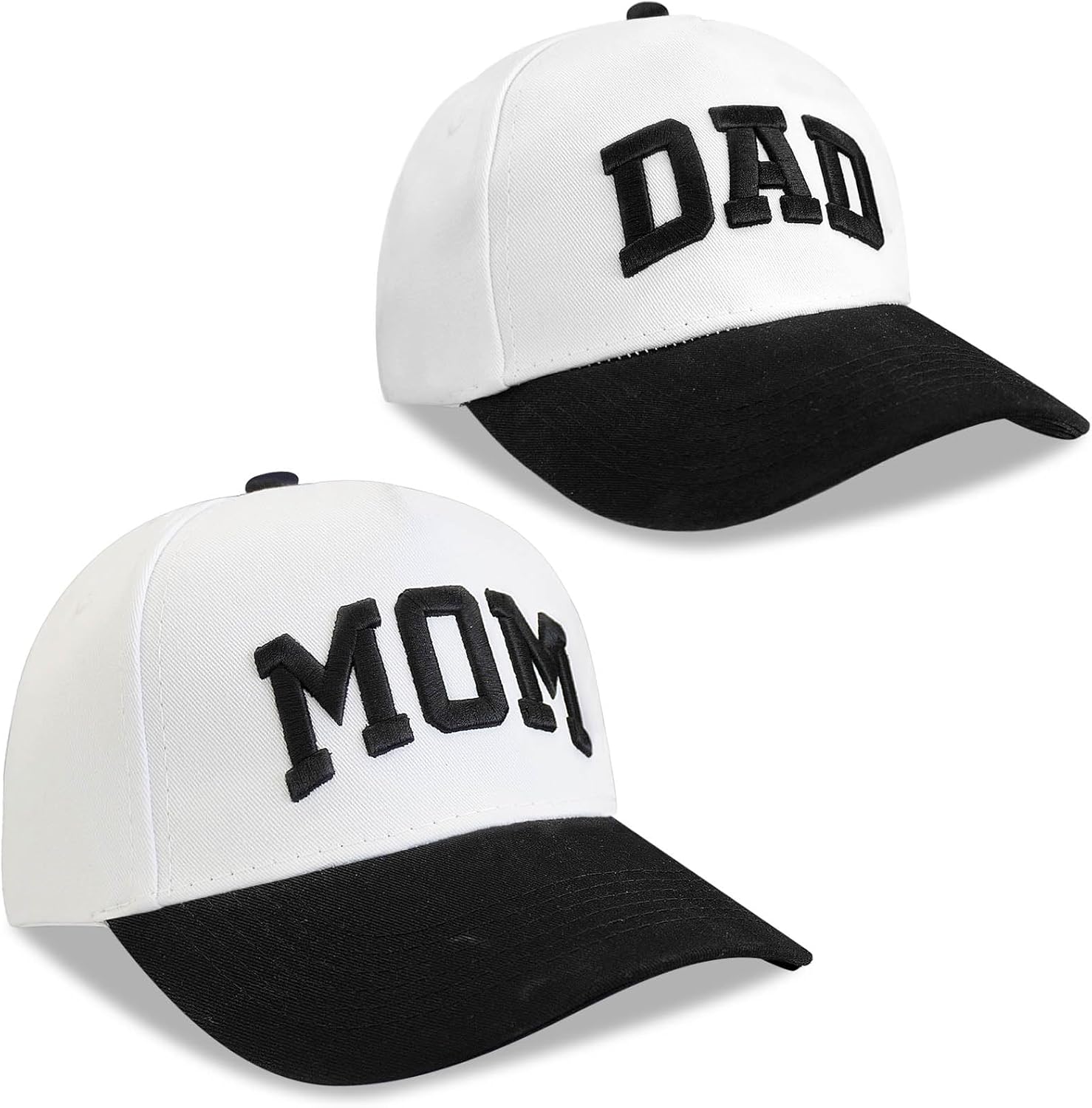 Embroidered Mom and Dad Hats for Women Men, Adjustable Parents Gifts for Couples - Image 7