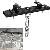 YZZHAJ Heavy Duty Steel I-Beam Punching Bag Hanger Mount - 500LB Capacity, 360° Swivel, Adjustable 1.8-7.8" for Boxing, Muay Thai, Aerial Yoga