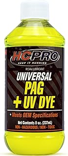 HCPRO HCUP8UV Universal Synthetic PAG Lubricant with U/V Dye - 8 Fluid oz (Pack of 1) Universal Pag