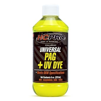 HCPRO HCUP8UV Universal Synthetic PAG Lubricant with U/V Dye - 8 Fluid oz Pack of 1 Universal Pag