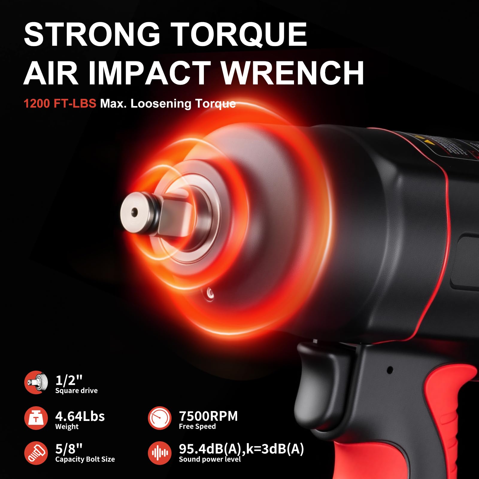 AEROPRO Air Impact Wrench - 1/2" Twin Hammer -2 AEROPRO Air Impact Wrench - 1/2" Twin Hammer -2