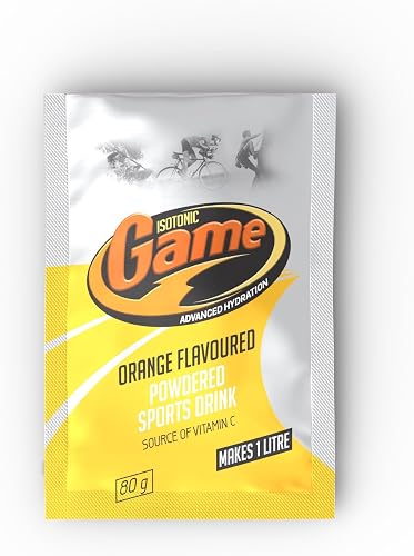Game Isotonic Orange Flavoured Powdered Sports Drink in Sachet 80 g