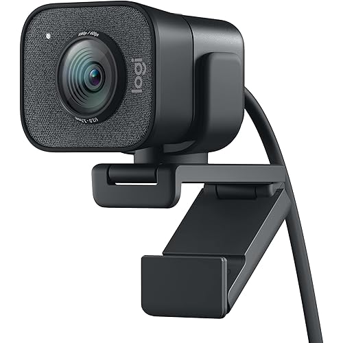 Logitech StreamCam Premium Webcam for Streaming and Content Creation, Full HD 1080p 60 fps, Works with Microsoft Teams, Google Meet, Zoom, Nintendo Switch 2’s new GameChat mode, for PC/Mac – Graphite