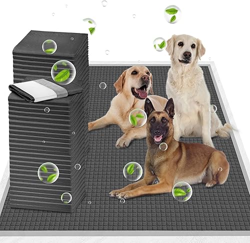 ELEGX 30 almohadillas extra grandes de 34 x 36 pulgadas para control de olores, súper absorbentes, para perros, almohadillas de entrenamiento de