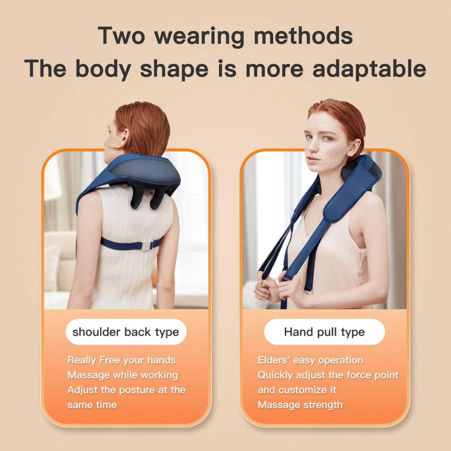 Neck and Shoulder Massager for Pain Relief Deep Tissue - Adjustable Shiatsu Neck Massage with Heat, Hands-Free Design Portable Durability and Versatile Use