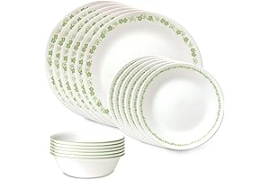 Vitrelle 12-Piece Corelle Madeline Embossed Dinnerware Set, White