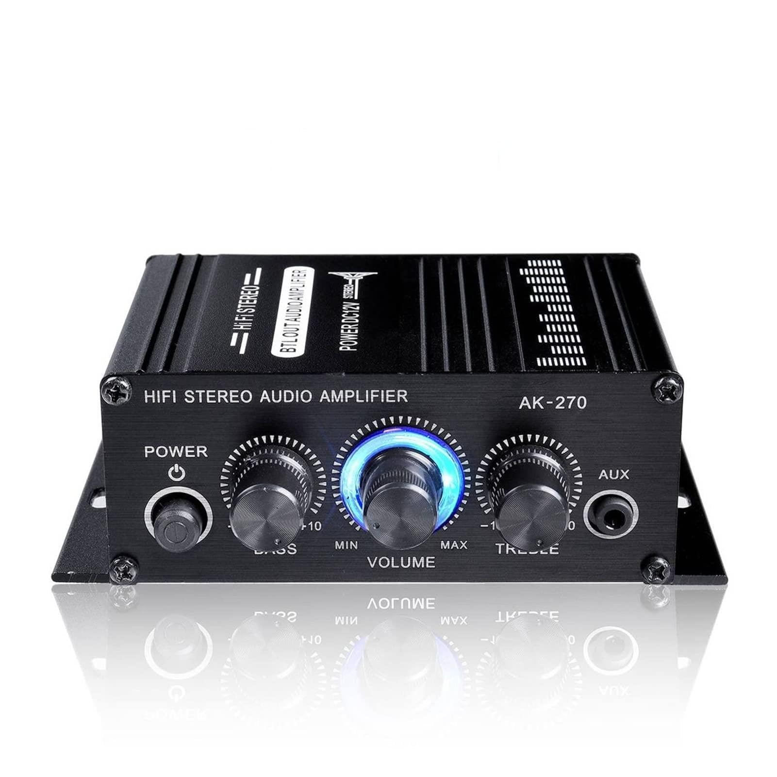 Amplificador 12V AK270 para solucionar el sonido flojo de altavoces antiguos en el hogar