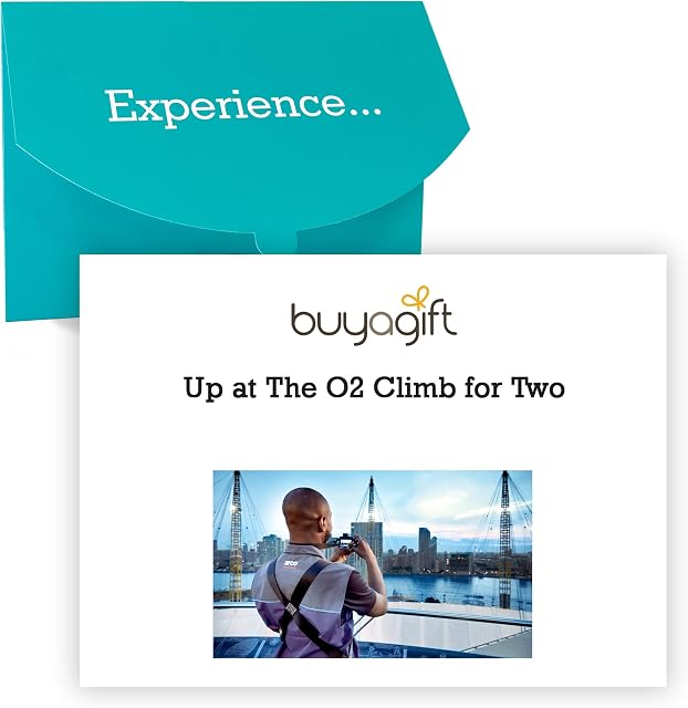 Buyagift Up at The O2 Climb for Two  climb to the top of The O2 arena and sightsee Londons amazing attractions from 52 metres above ground level