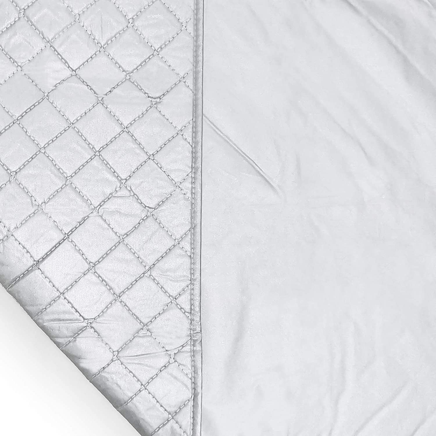 Alfombrilla de planchado (plancha en cualquier lugar), manta portátil de viaje – 100% algodón acolchado – protege las superficies, esquinas pesadas – Cubierta para lavadora, secadora de mesa,