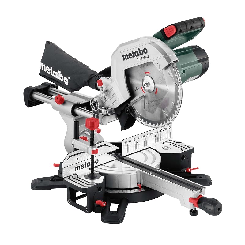 metabo KGS 254 M Kapp-Gehrungssäge mit Precision-Cut-Line-LED-Schnittlinien-Indikator als Pro-Standard