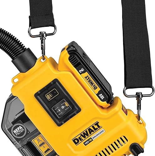 Miniatura 5 de DEWALT DWH161N-XJ Aspirador de Sólidos XR 18V sin cargador/batería, Negro/Amarillo