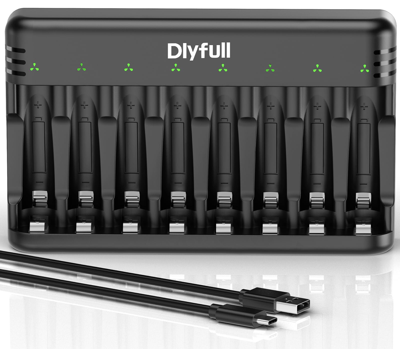 Panasonic Eneloop Batterieadapter In D-Größe – 8 Stück Für AA-Akkus