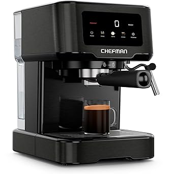 39% off: Chefman CraftBrew Espresso Machine, 15-Bar Pump Digital Espresso Maker w/Steam Wand for Latte & Cappuccino, …