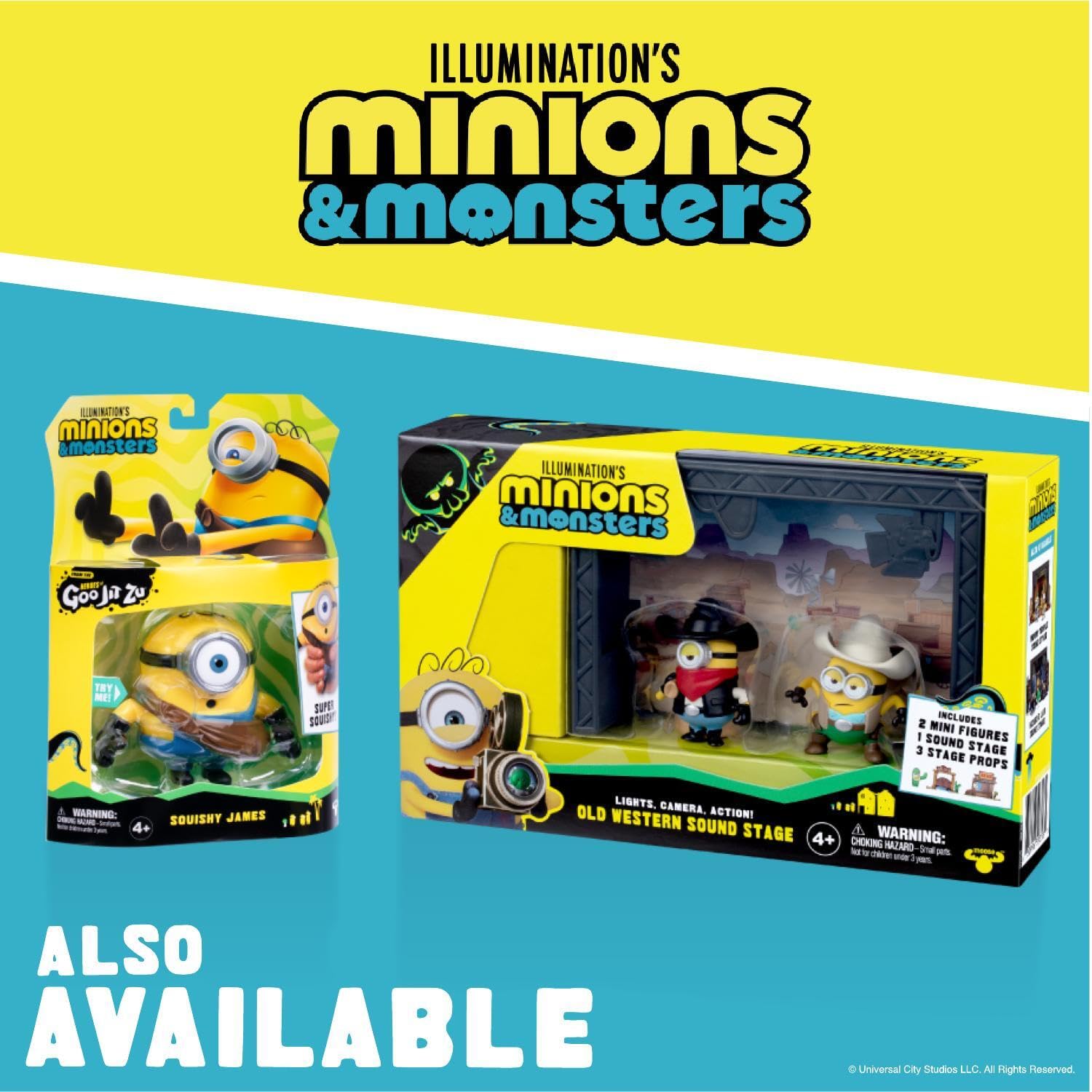 Minions セット Amazon.com: Minions Monsters x Heroes of Goo JIT Zu Squishy James