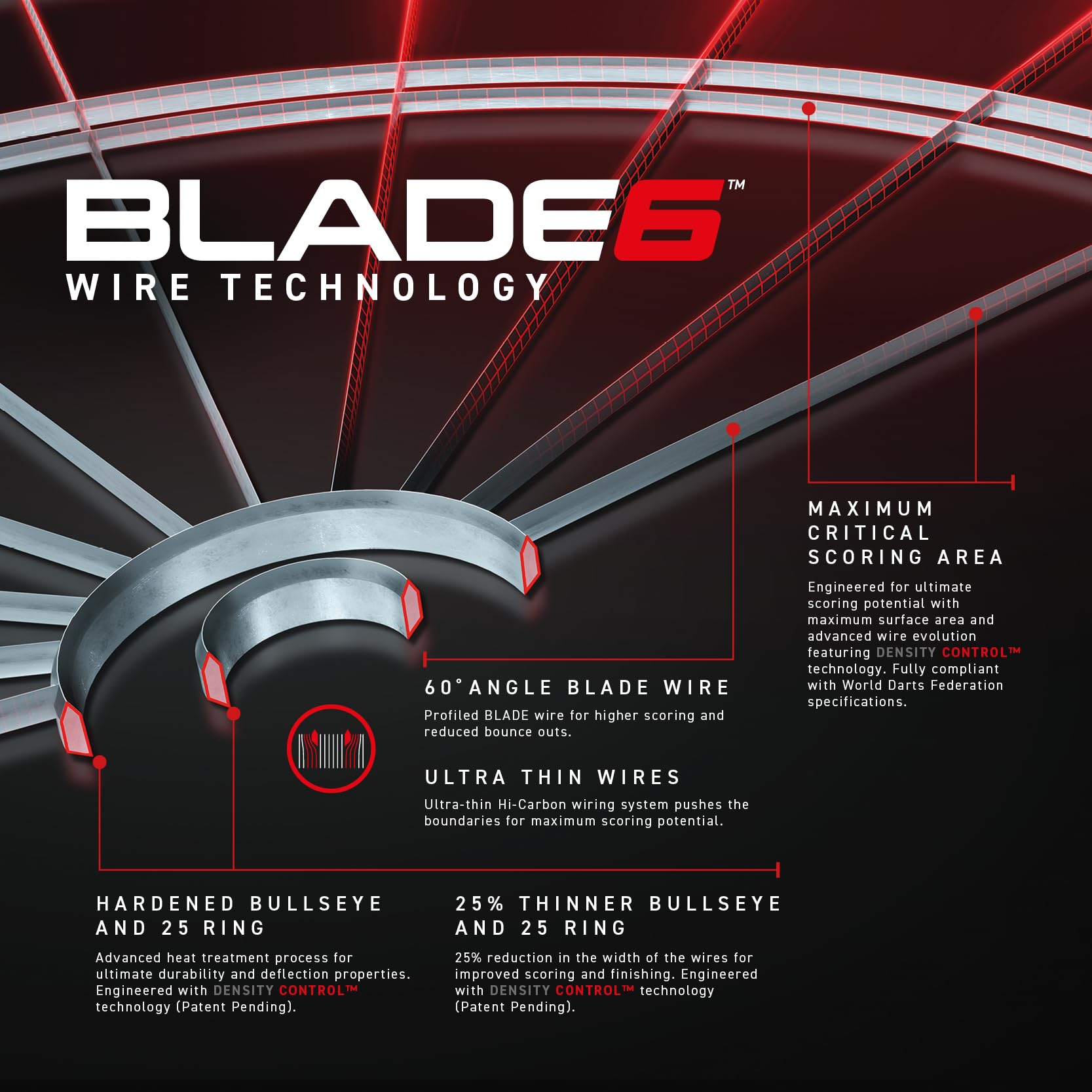 WINMAU Blade 6 Set + 2 Sets Steeldarts, Standard