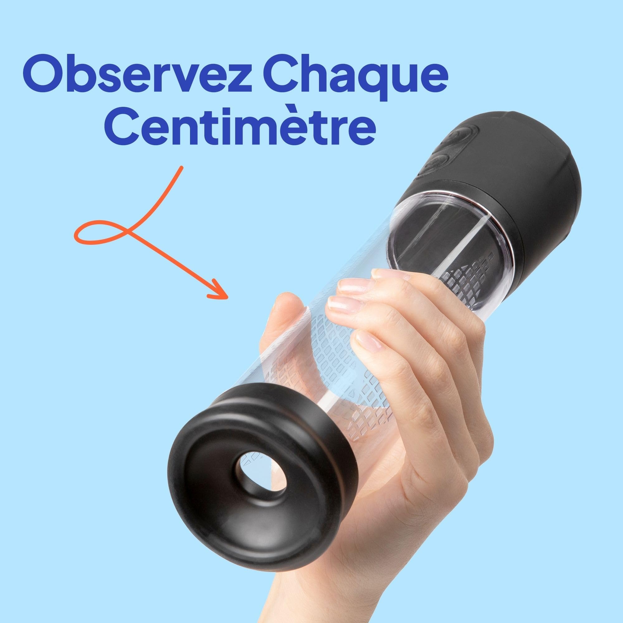 Mr. Membr Pompe à Pénis Électrique - Agrandisseur de Pénis avec 3 Intensités Différentes - Pompe a Penis Pump Sex Homme Pompe Pénis - Agrandir le Pénis Masculin - Agrandir son Pénis