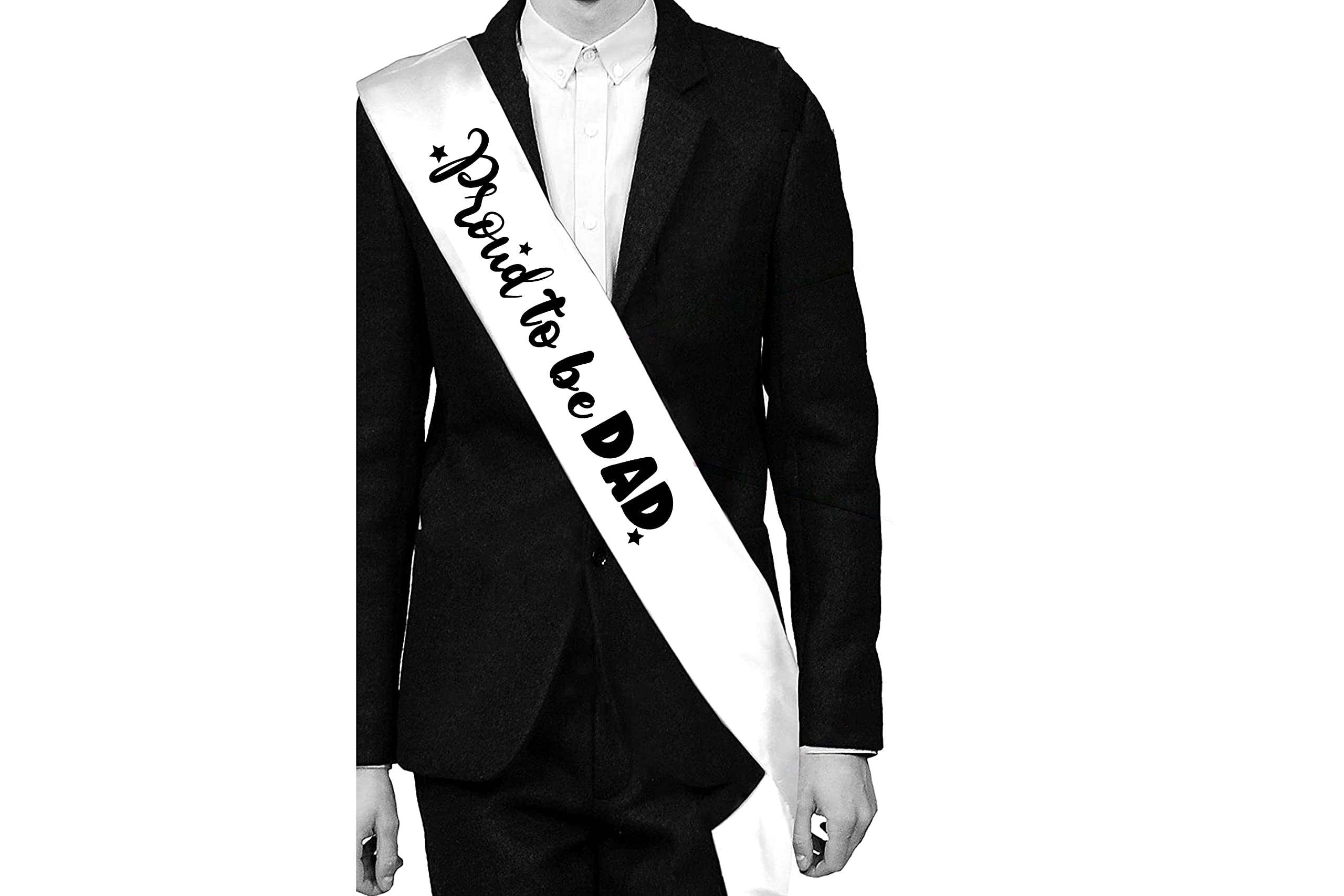 Hubops Proud to be mom and dad Sash Combo Pack (White n Pink Proud to be mom n dad) for Party Decoration 1