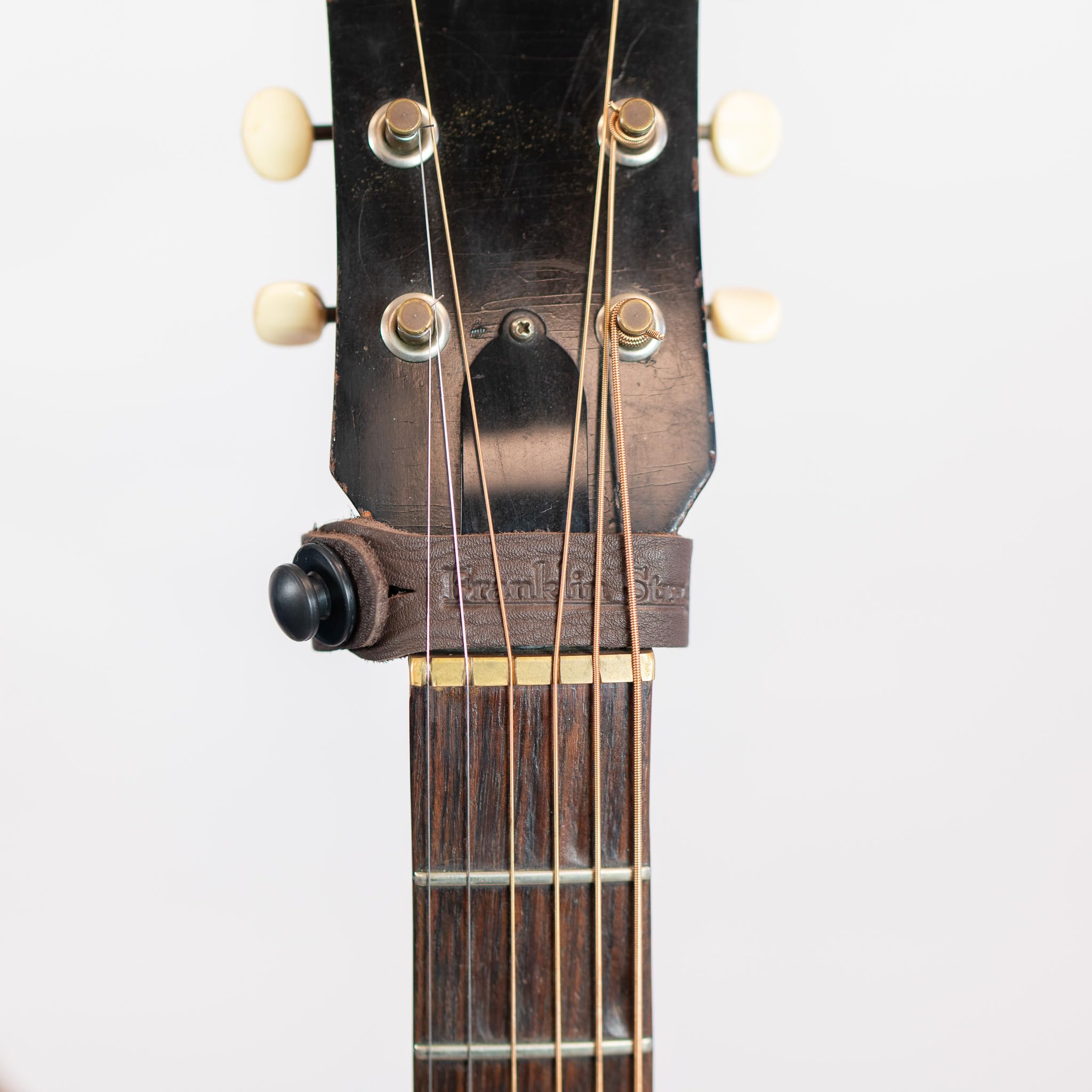 Franklin Strap Glove Leather Loop For Guitars without Strap Pins Guitar Connector Chocolate