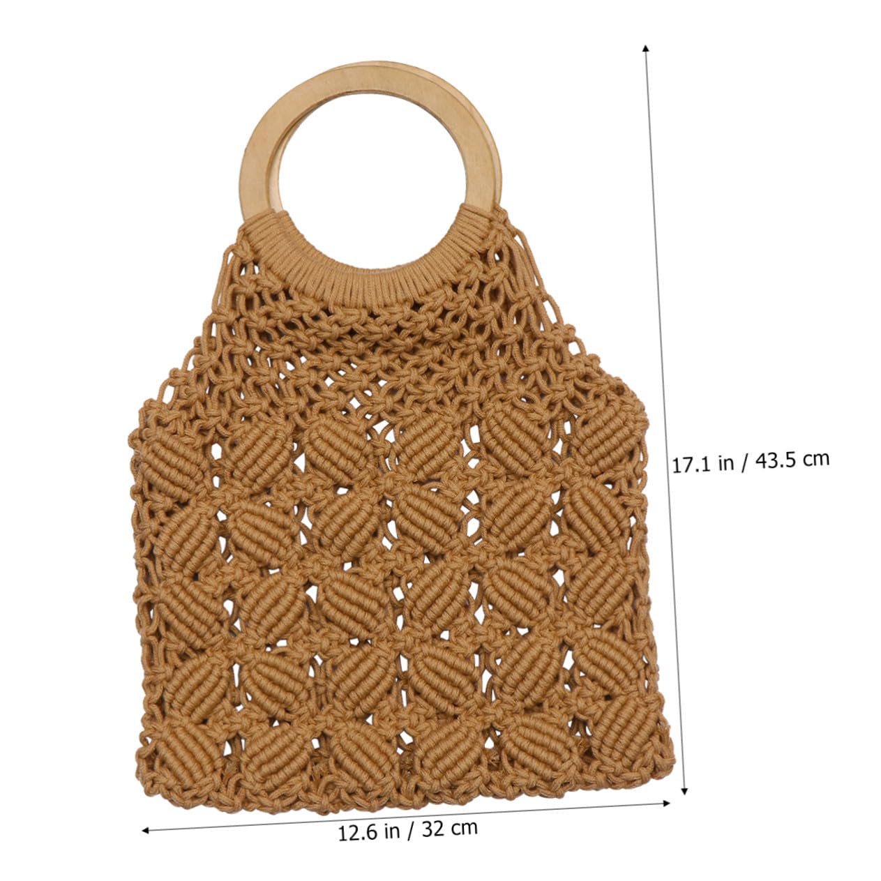 SOLUSTRE Borsa in Corda di Cotone Intrecciata a Mano Stile Creativo e Atmosfera Estiva, Borsa da Spiaggia Casual per Ragazze e Donne Giovani