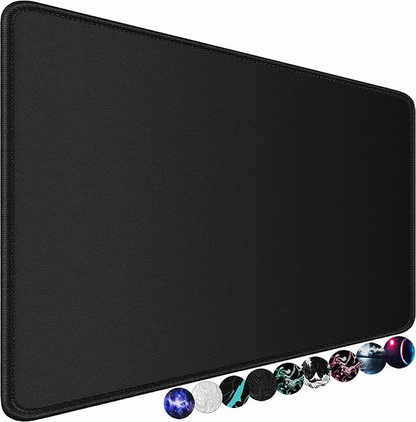 Alfombrilla de mouse grande para juegos, 31.5 x 15.7 pulgadas, alfombrilla de mouse grande extendida para teclado de computadora, resistente al agua, antideslizante, base de goma, larga XXL