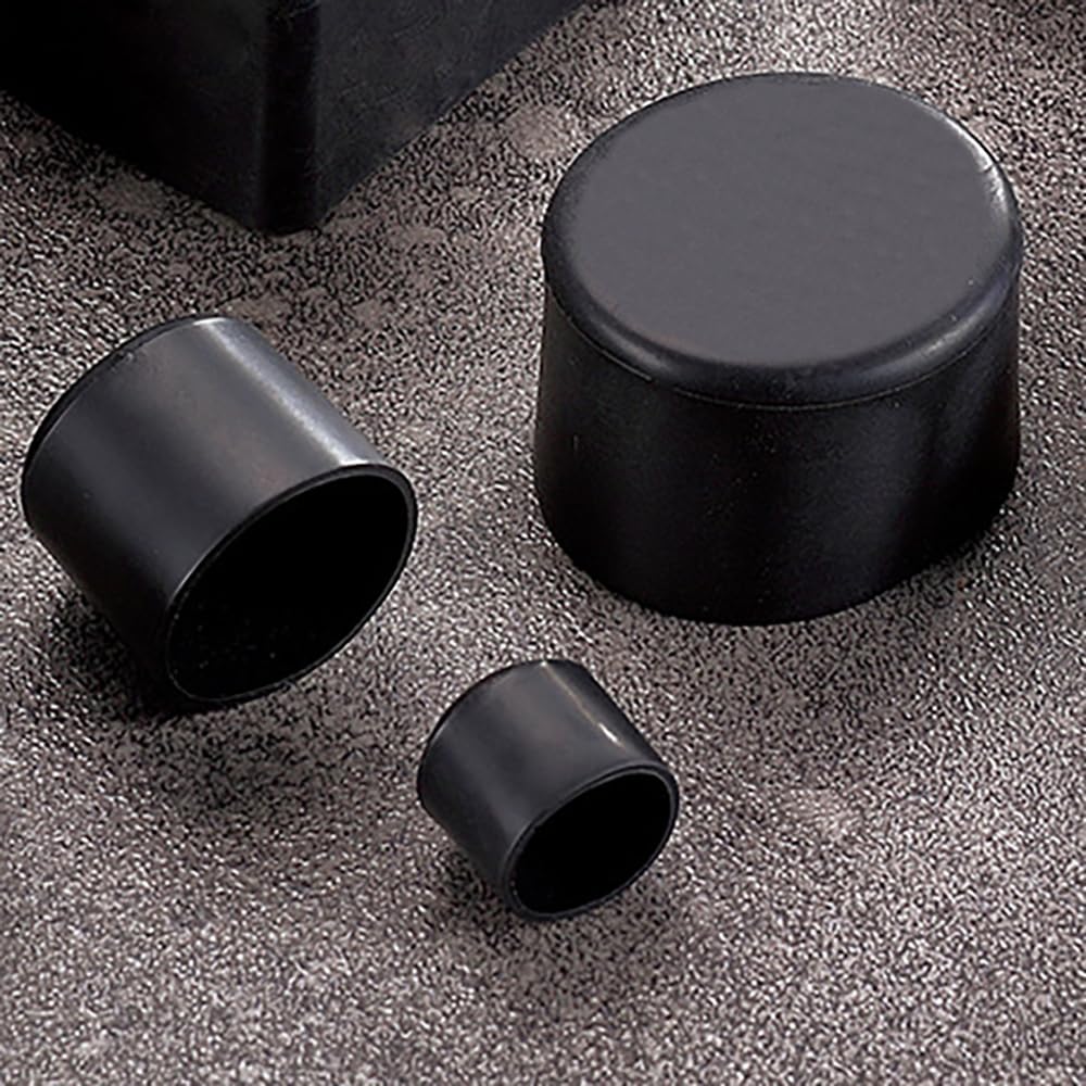 32Pcs Round Rubber Chair Leg Tips Caps, 3/4 Inch (19mm) Chair