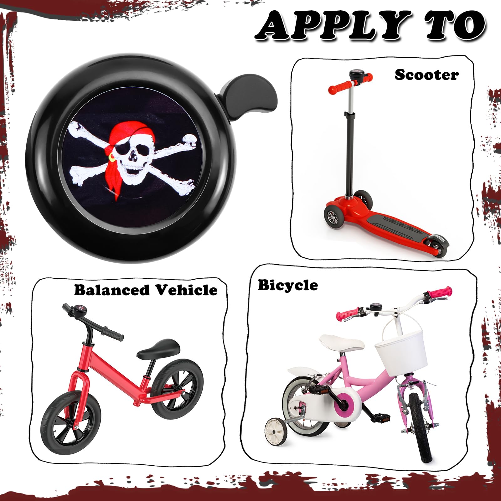 Kinder Fahrradklingel 120db - Laute Klingel Für Kinderfahrrad, Laufrad & Roller