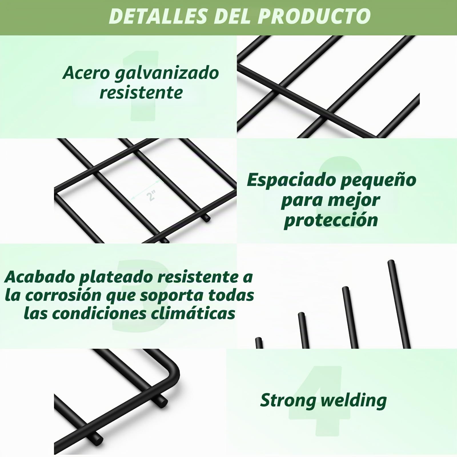 LIANTRAL Vallas de jardín, barreras animales, Valla metálica, 19 piezas | Valla decorativa al aire libre, vallas animales para perros y conejos, valla sin excavación, Antióxido, total 43 cm x 6,27 m