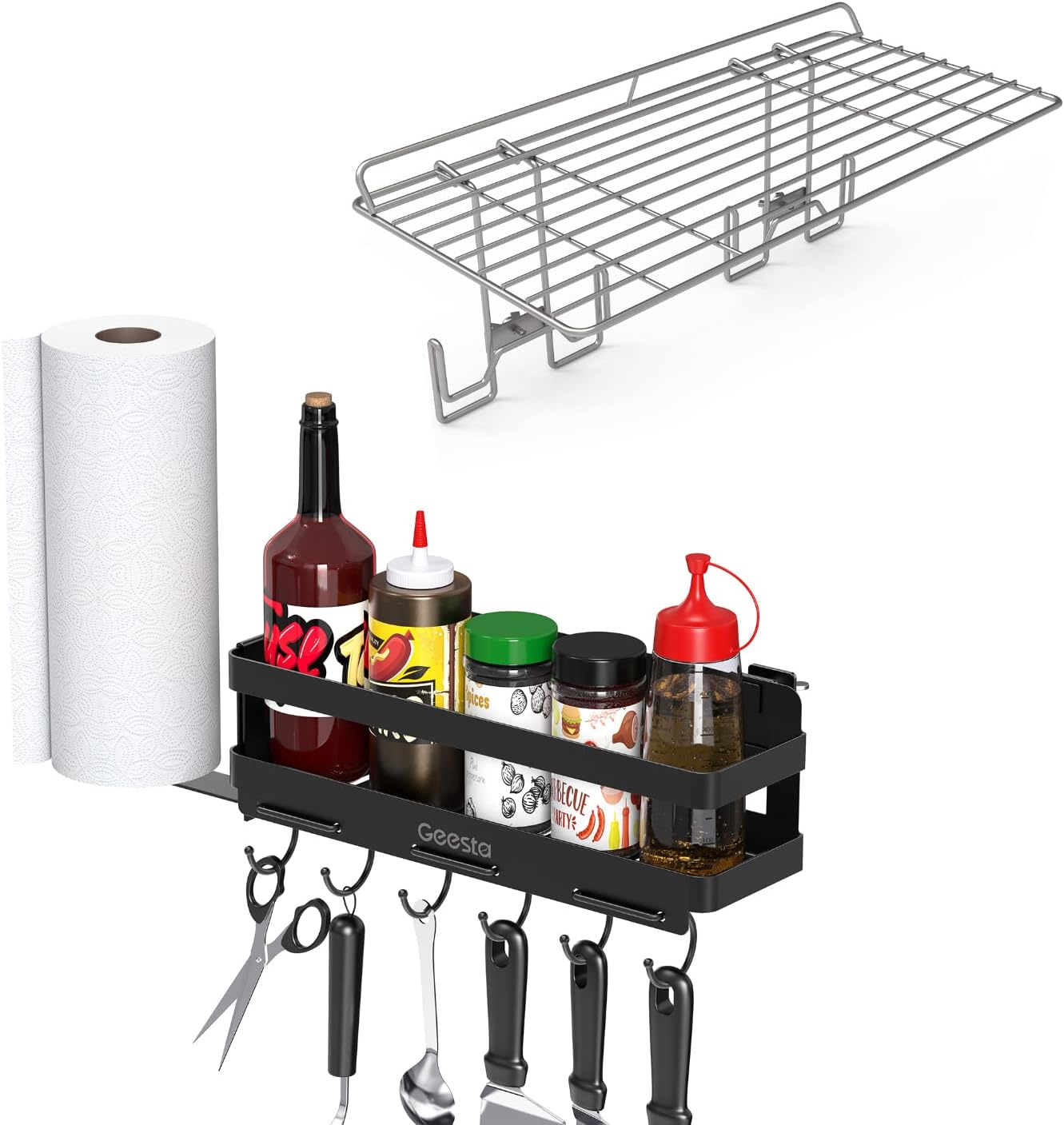 Geesta Griddle Caddy and 2Pcs Griddle Warming Rack for