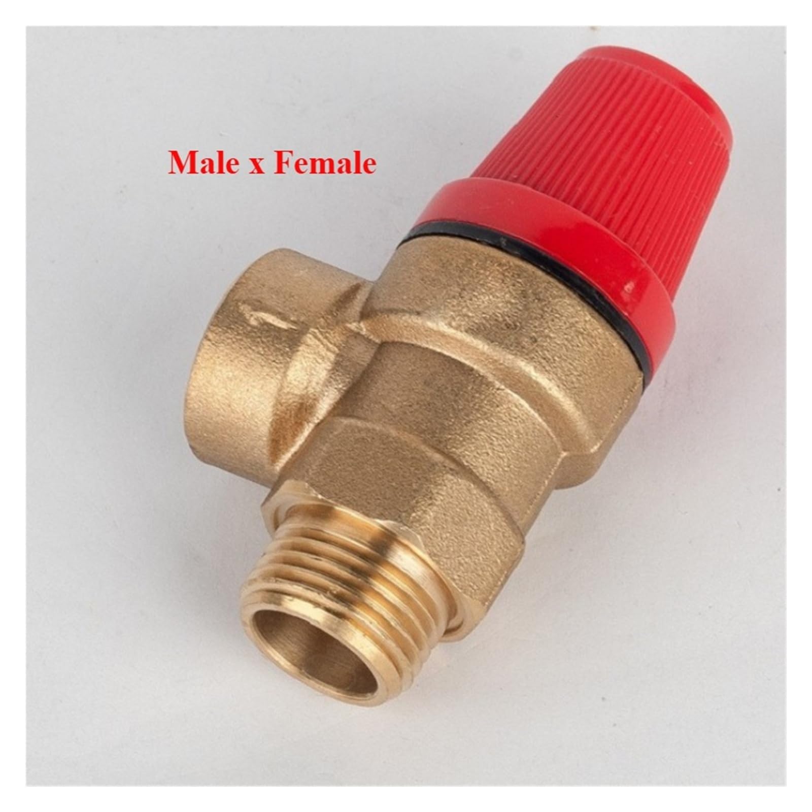1 valvola di sicurezza in ottone, interruttore di scarico, 1/2 pollice DN15 for scaldabagno solare, filo interno ed esterno, valvola di sicurezza in ottone, 1/2"(FEMALE FEMALE_8BAR)