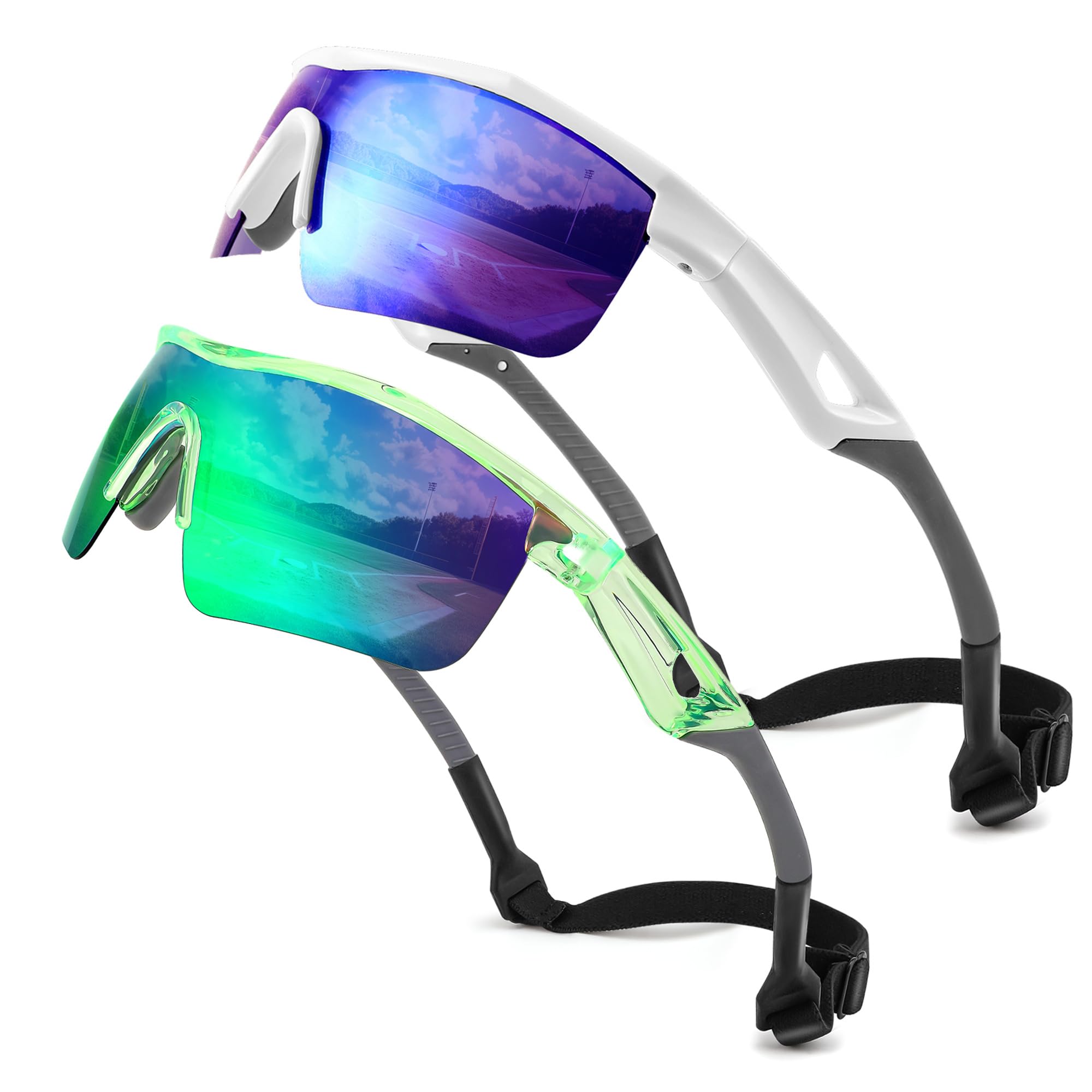 FEISEDY Kids Polarized Sports Sunglasses, TR90 UV400 Baseball Cycling