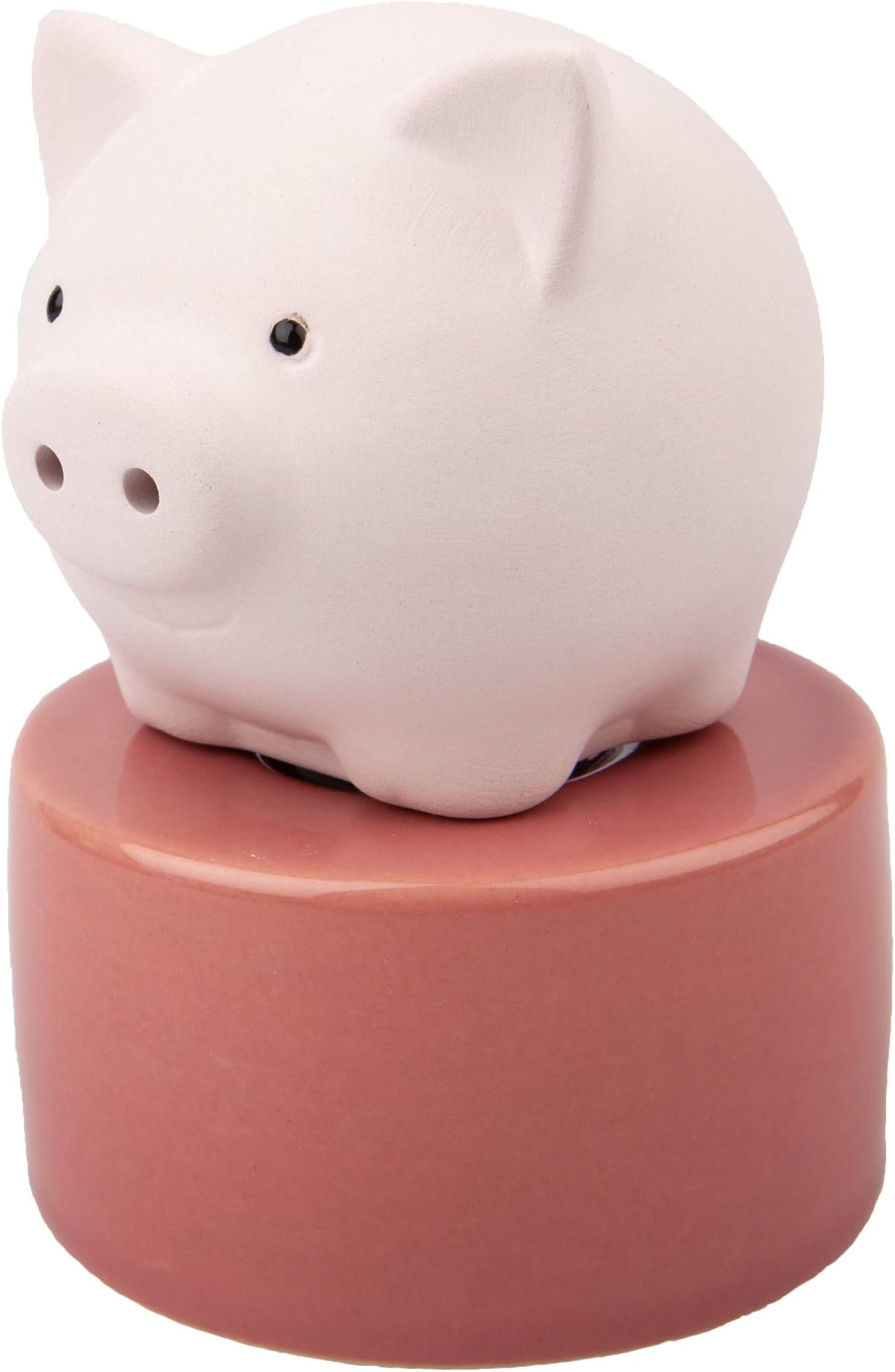 Pinky Pig, Diffusers for Essential Oils and Aromatherapy Fragrance, Non-Electric Ceramic, White Ceramic Oil Diffuser Car, White Ceramic Diffuser Bathroom and Desk Office Decor, Pink Vase