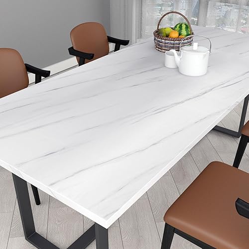 Miniatura 2 de Decotalk Papel de contacto para despegar y pegar, papel de contacto de mármol de 17.7 x 400 pulgadas para encimeras impermeable, papel de contacto