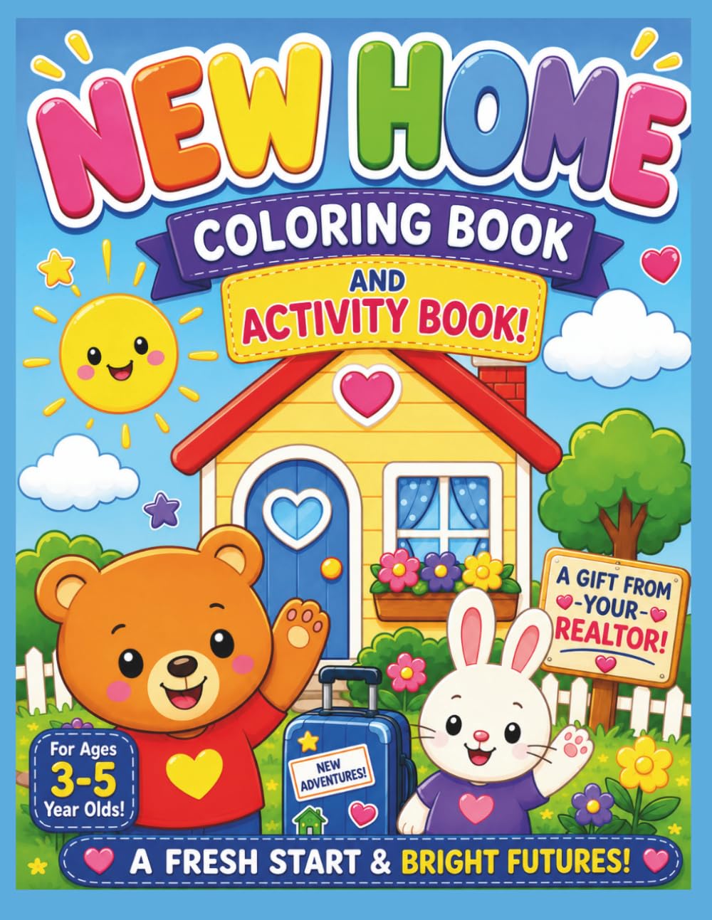 New Home Coloring Book: A Kids’ Coloring & Activity Book | A Fun Realtor Closing Gift for Families Moving Into a New Home
