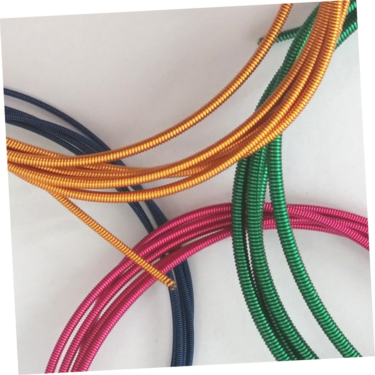 COSMEVIVI 4pcs Electric Bass Strings Bass Guitar Smooth Surface Durable Material Unique Vibrant Tones Replacement Guitar Accessories for Musicians and Performers