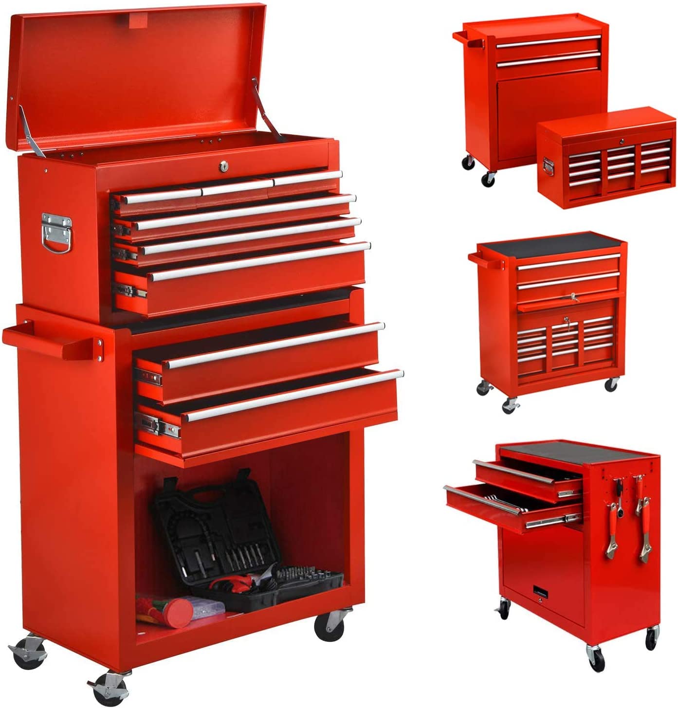 Buy 8Drawer Rolling Tool Chest, High Capacity Tool Box