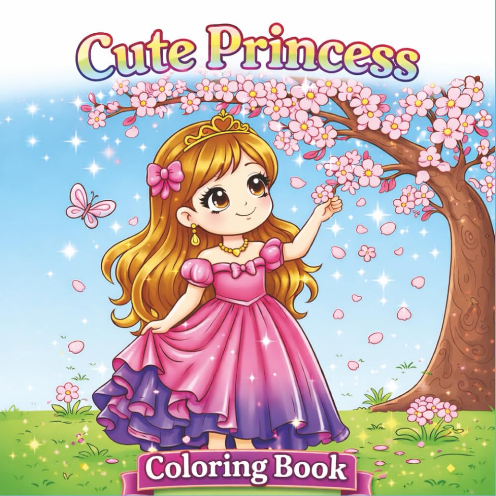 Cute Princess: Coloring Book