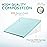 Bedluxe Wedge Pillow, 10 inch Bed Wedge Pillow for Headboard, Pillow Wedge for Acid Reflux Relief, Sleeping, After Surgery, Snoring, Gerd, Triangle Pillow Wedge - Cooling Memory Foam Top, Light Grey