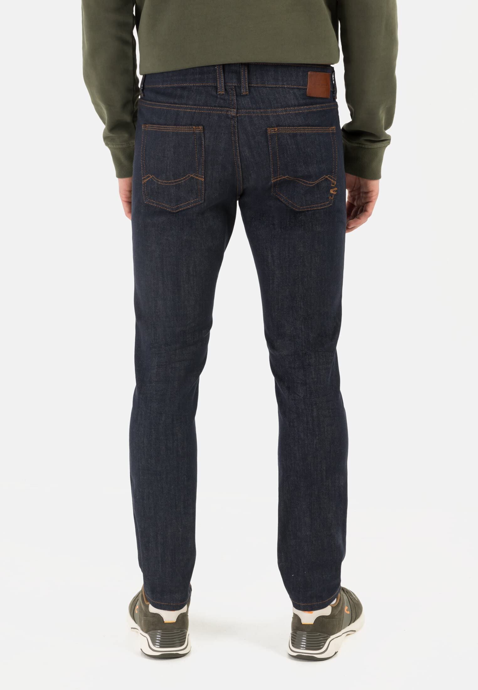 camel active Herren Herren Madison Jeans in Slim Fit – Cotton Mix – Stretch