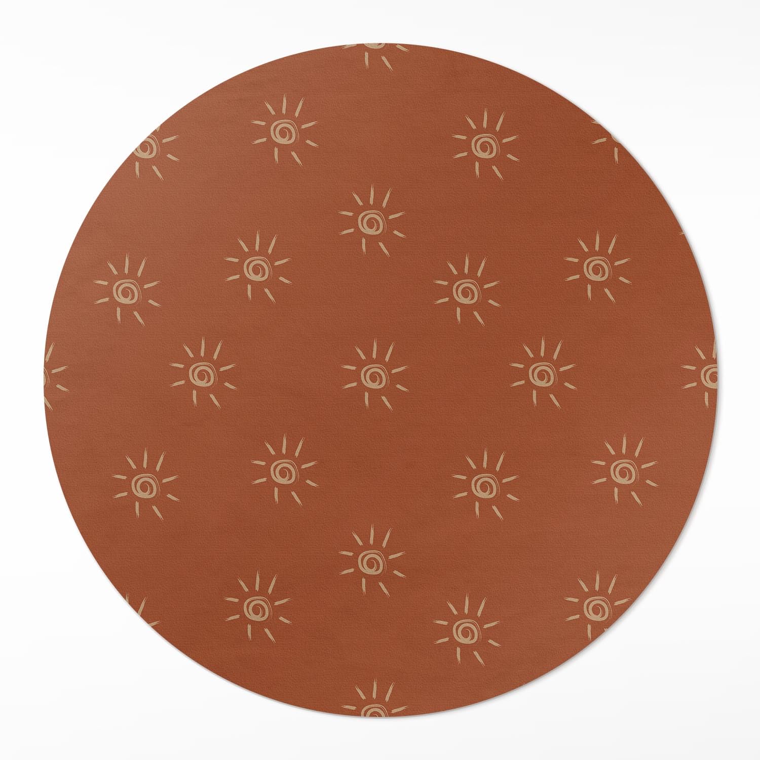 Tapis de sol cuisine rond en PVC résistant à la rayure maison deco 110cm