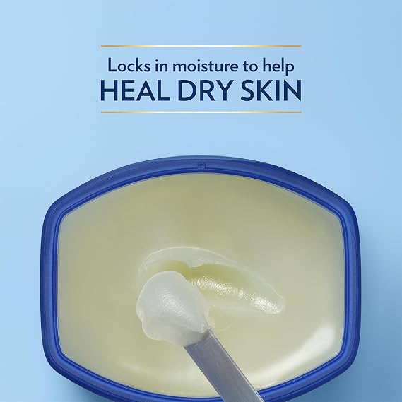 Vaseline Original Healing Jelly, Skin Protectant with 100% White Petrolatum + Lip Therapy for Soft, Smooth Lips